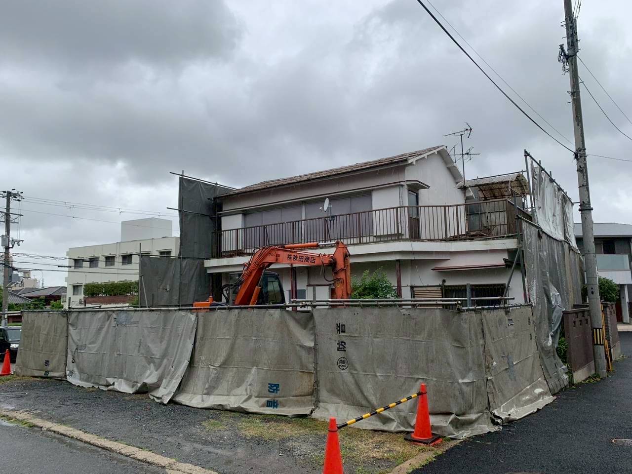 近隣対策と養生